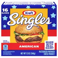 Kraft American Processed Cheese Slices 12 oz 12 oz