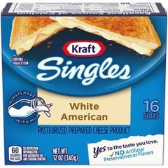 Kraft Singles White American Sliced Cheese