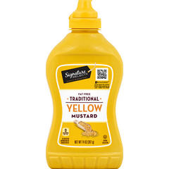 Signature SELECT Mustard Traditional Yellow Bottle - 14 Oz