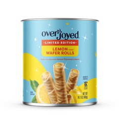 Overjoyed Wafer Rolls Lemon 14.1 Oz - 14.1 OZ