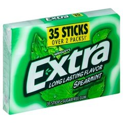 Extra Spearmint Sugar Free Chewing Gum, 35 pc