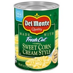 Del Monte Fresh Cut Golden Sweet Corn Cream Style 14.75 oz