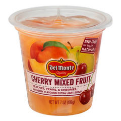 Del Monte Fruit Naturals Cherry Mixed Fruit in Extra Light Syrup 7 oz