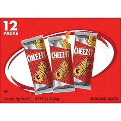 Cheez-It Gripz Original Tiny Baked Snack Cheese Crackers, 10.8 oz, 12 ct
