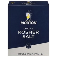 Morton Coarse Kosher Salt, 48 oz