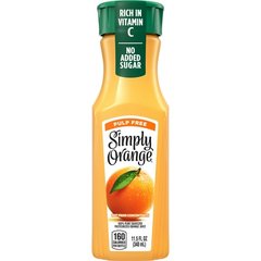 Simply Orange Pulp Free Orange Juice Bottle 11.5 fl oz 11.5 fl oz