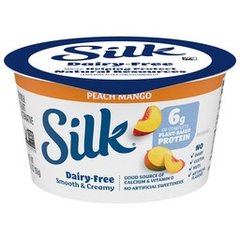 Silk Peach Mango Dairy Free Vegan Soy Milk Yogurt Alternative Cup
