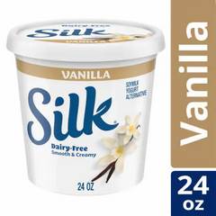 Silk Vanilla Dairy Free Vegan Soy Milk Yogurt Alternative 24 oz 24 oz