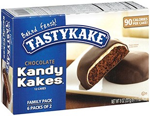 Tastykake Chocolate Kandy Kakes Cakes 1.3 oz 6 Count
