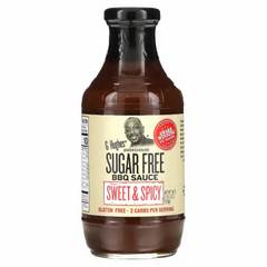 G Hughes Smokehouse Zero Sugar Sweet & Spicy BBQ Sauce, 18 oz