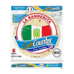 La Banderita Carb Counter Keto Certified Large Flour Tortillas