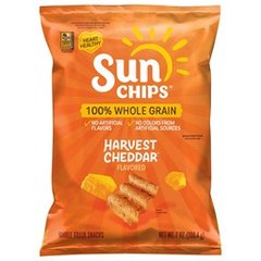 SUNCHIPS Harvest Cheddar Flavored Whole Grain Snacks, 7 oz
