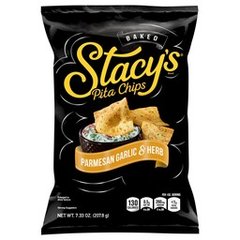 Stacy's No Artificial Colors or Flavors Parmesan Garlic and Herb Pita Chips Bag, 7.33 oz