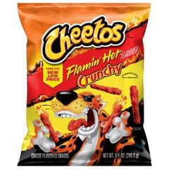 Cheetos Flamin' Hot Crunchy Cheese Flavored Snacks, 8.5 oz