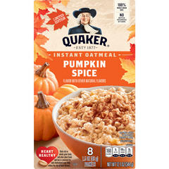 Quaker Oatmeal Instant Pumpkin Spice Limited Edition - 8-1.51 Oz