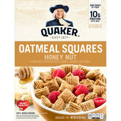 Quaker Honey Nut Oatmeal Squares Cereal