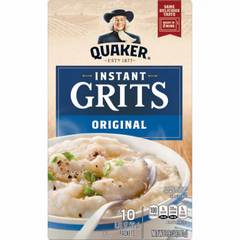 Quaker Instant Grits Plain - 10ct 9.8 oz