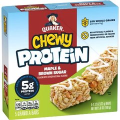 Quaker Chewy Protein Granola Bars Maple & Brown Sugar 5 1.12 oz 5.6 oz