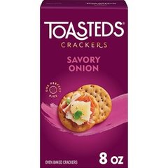 Toasteds Crackers Savory Onion 8 oz