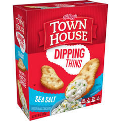 Town House Dipping Thins Baked Snack Crackers Sea Salt 9 oz