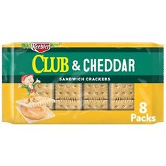 Keebler Sandwich Crackers Club and Cheddar 8 Count 11 oz
