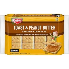 Keebler Sandwich Crackers Toast and Peanut Butter 8 Count 11 oz
