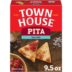 Town House Pita Oven Baked Crackers Sea Salt 9.5 oz