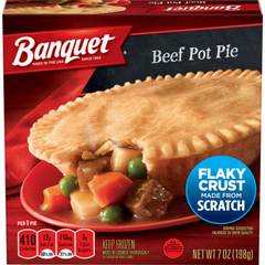 Banquet Beef Pot Pie Frozen Meal, 7 oz