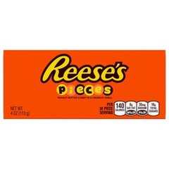 Reese's Pieces Peanut Butter in a Crunchy Shell Candy Box 4 oz 4 oz