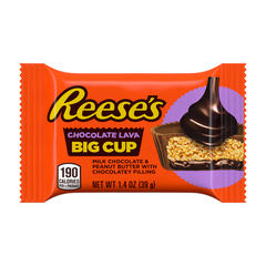 Reese's Big Cup Chocolate Lava Milk Chocolate Peanut Butter Cups, 1.4 oz