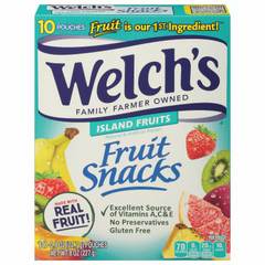 Welch's Island Fruits Fruit Snacks 0.8 oz Pouches - 10ct Box