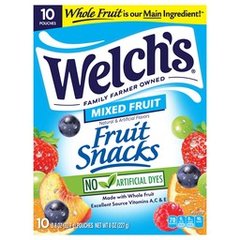 Welch's Fruit Snacks Mixed Fruit 10 ea Box