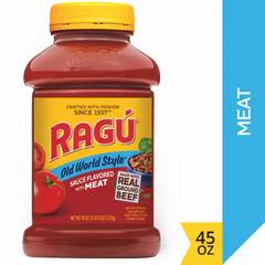 Ragu Old World Style Sauce Flavored with Meat, 45 oz