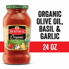 Bertolli Organic Olive Oil, Basil and Garlic Sauce, 24 oz