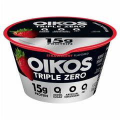 Oikos Triple Zero Strawberry High Protein Nonfat Greek Yogurt 5.3 oz 5.3 oz