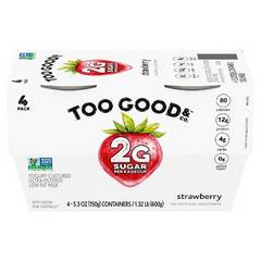 Too Good & Co. Low Fat Strawberry Blended Greek Yogurt Cups - 4 ct