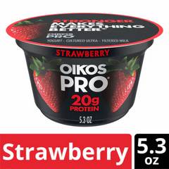 Oikos Pro 20g Protein Strawberry Yogurt-cultured Ultra-filtered Milk Product Cup