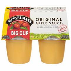 Musselman's Original Applesauce Big Cups 4 pk / 6 oz