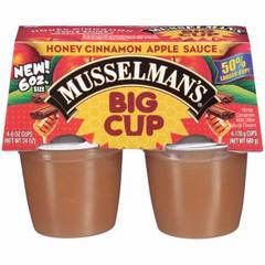 Musselman's Honey Cinnamon Apple Sauce Naturally Fat Free Big Cup