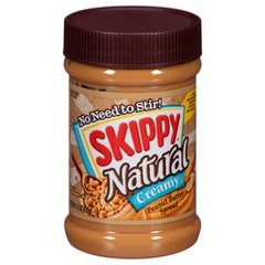Skippy Natural Creamy Peanut Butter Spread 15 oz 15 oz