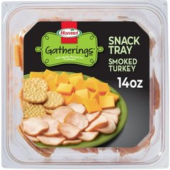 Hormel Gatherings Snack Tray - Smoked Turkey Mild Cheddar & Crackers 14 oz