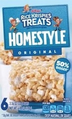 Rice Krispies Treats Homestyle Crispy Marshmallow Squares Original 6 Count 6.98 oz