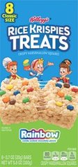 Rice Krispies Treats Crispy Marshmallow Squares Rainbow 8 Count 5.6 oz