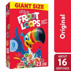 Kellogg's Froot Loops Breakfast Cereal Giant Size