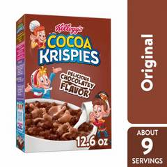 Kellogg's Cocoa Krispies Low Fat Chocolatey Flavor Breakfast Cereal 12.6 oz 12.6 oz