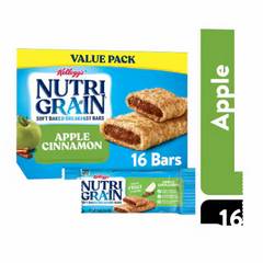 Nutri Grain Breakfast Bars Apple Cinnamon 16 Count 20.8 oz
