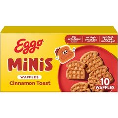 Eggo Minis Waffles Cinnamon Toast 10 Count 10.75 oz