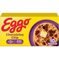 Eggo Chocolatey Chip Frozen Waffles, 10 ct