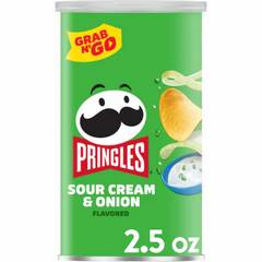 Pringles Sour Cream & Onion Potato Crisps Chips, 2.5 oz