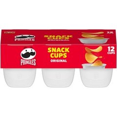 Pringles Snack Cups Potato Crisps Chips Original 12 Count 8 oz